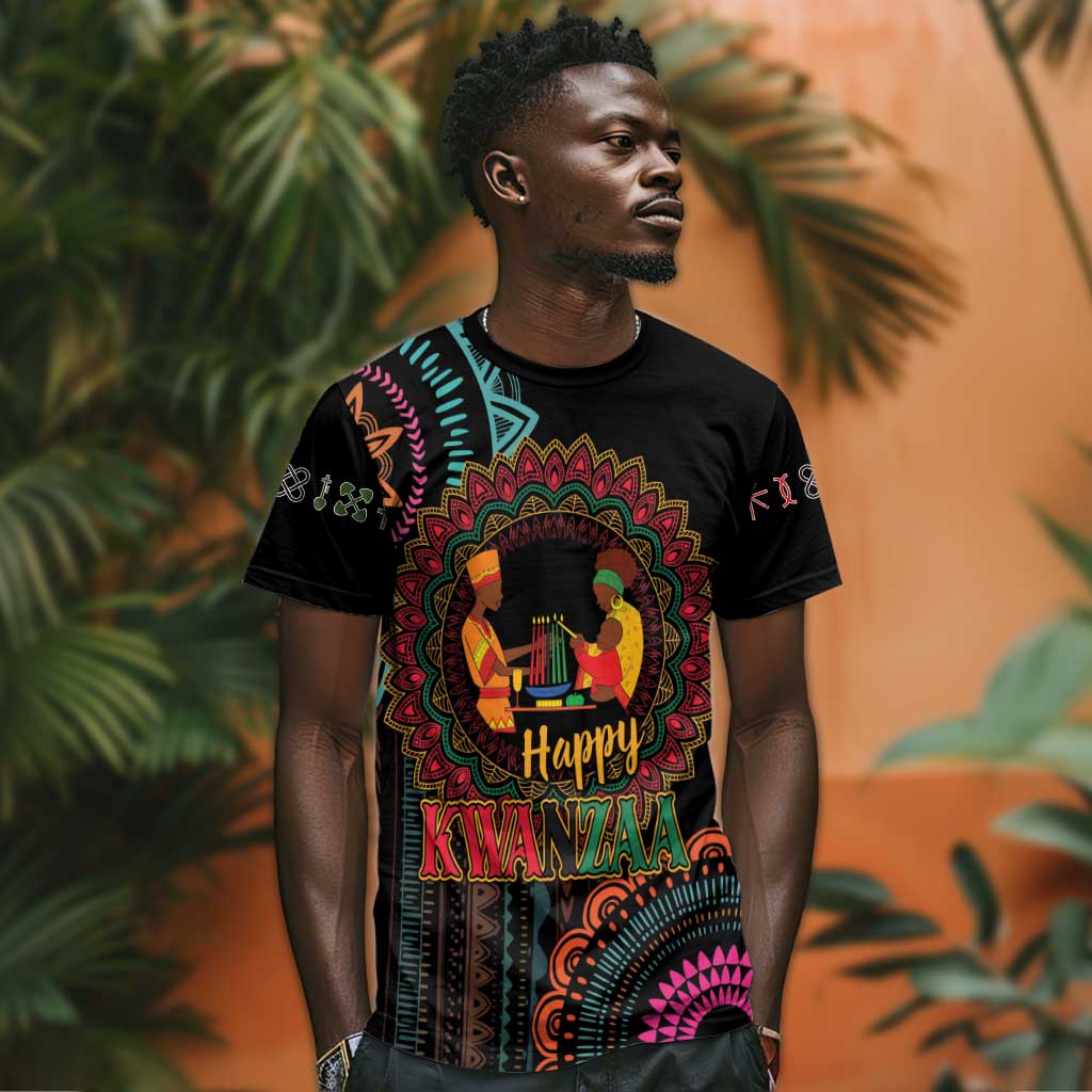 Africa Happy Kwanzaa T shirt Nguzo Saba LT7