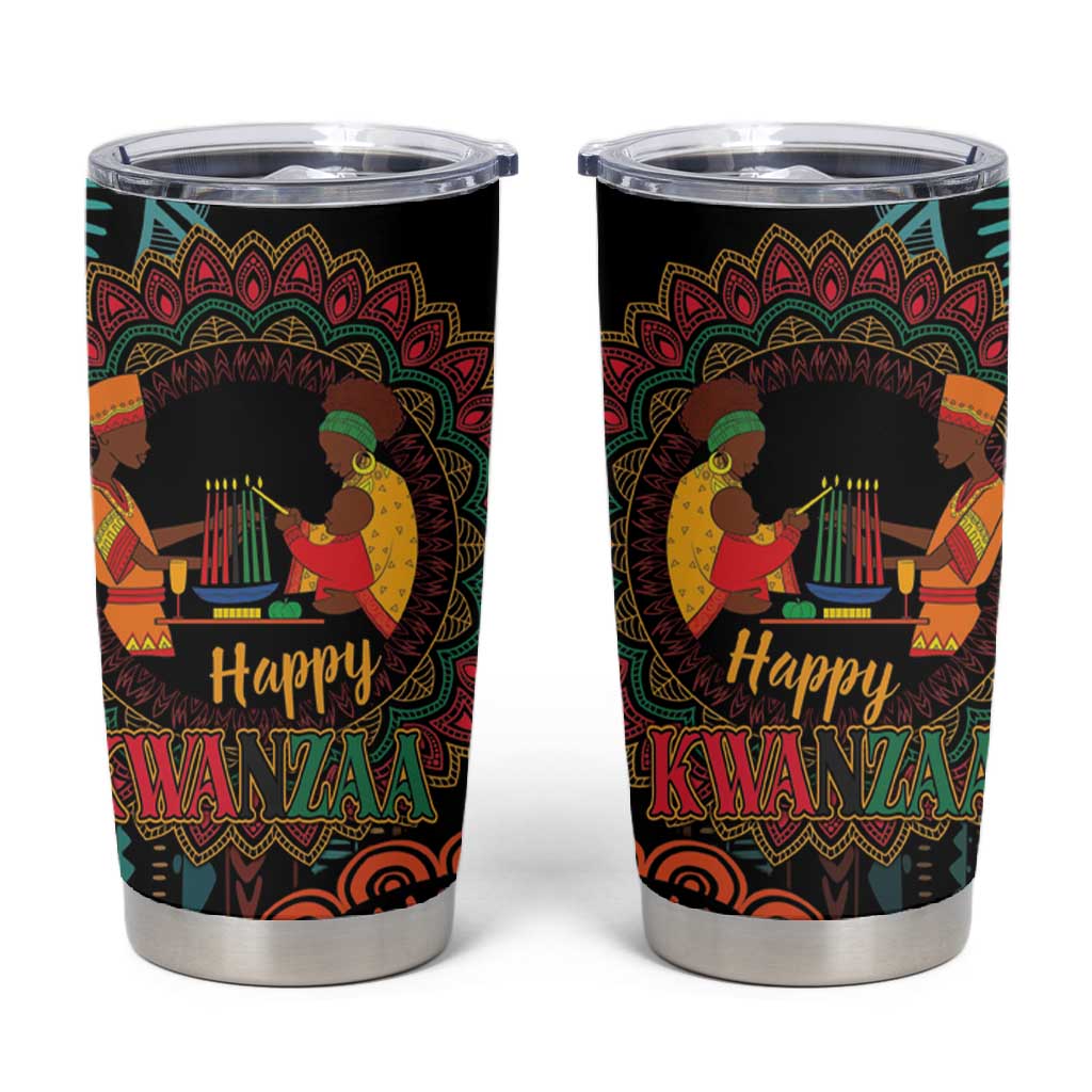 Africa Happy Kwanzaa Tumbler Cup Nguzo Saba LT7