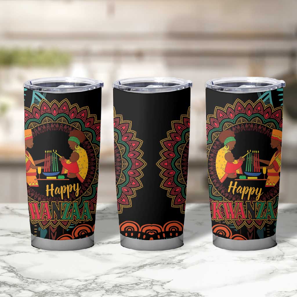 Africa Happy Kwanzaa Tumbler Cup Nguzo Saba LT7