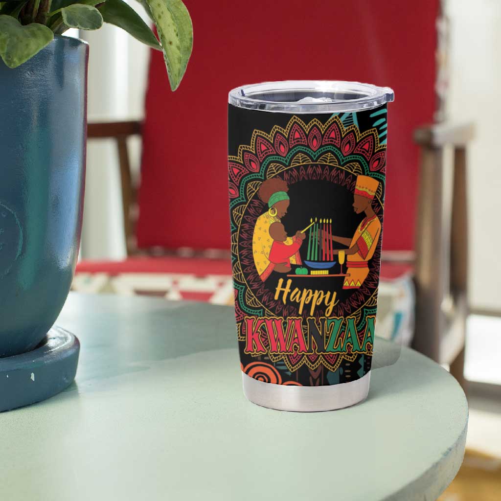 Africa Happy Kwanzaa Tumbler Cup Nguzo Saba LT7