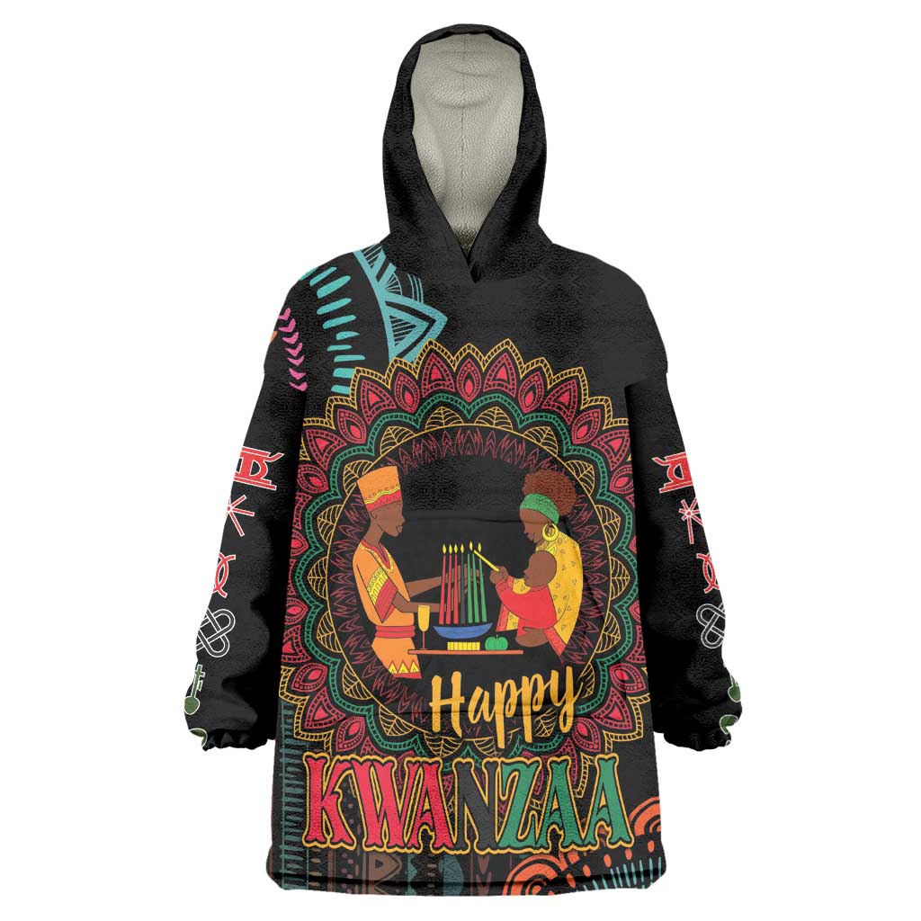 Africa Happy Kwanzaa Wearable Blanket Hoodie Nguzo Saba LT7