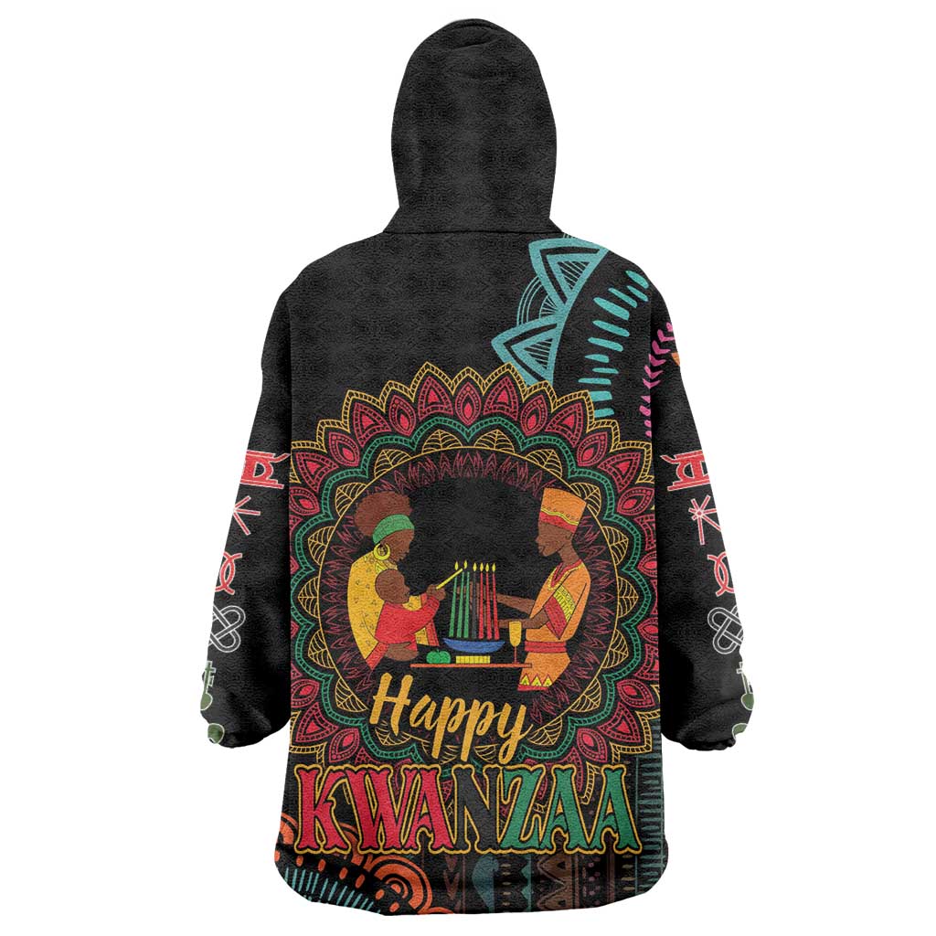 Africa Happy Kwanzaa Wearable Blanket Hoodie Nguzo Saba LT7