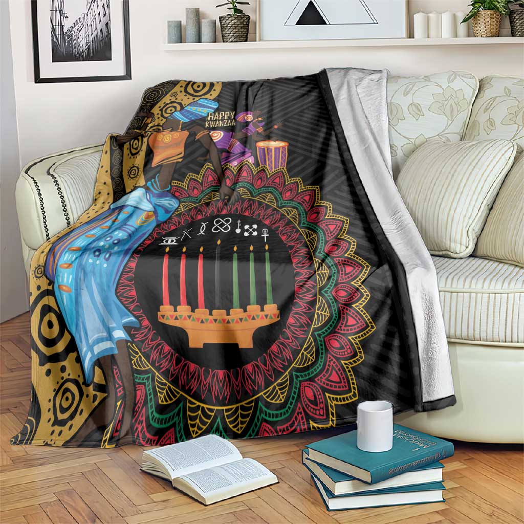 Africa Happy Kwanzaa Blanket Tribal Dance LT7