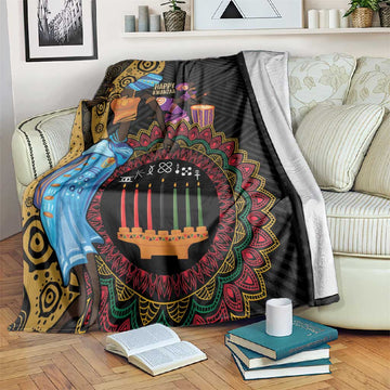Africa Happy Kwanzaa Blanket Tribal Dance LT7