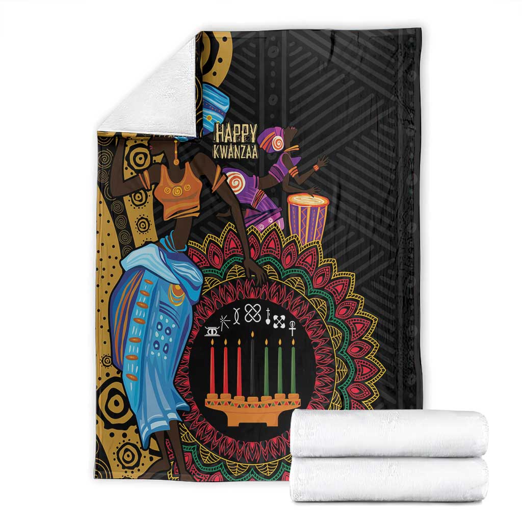 Africa Happy Kwanzaa Blanket Tribal Dance LT7