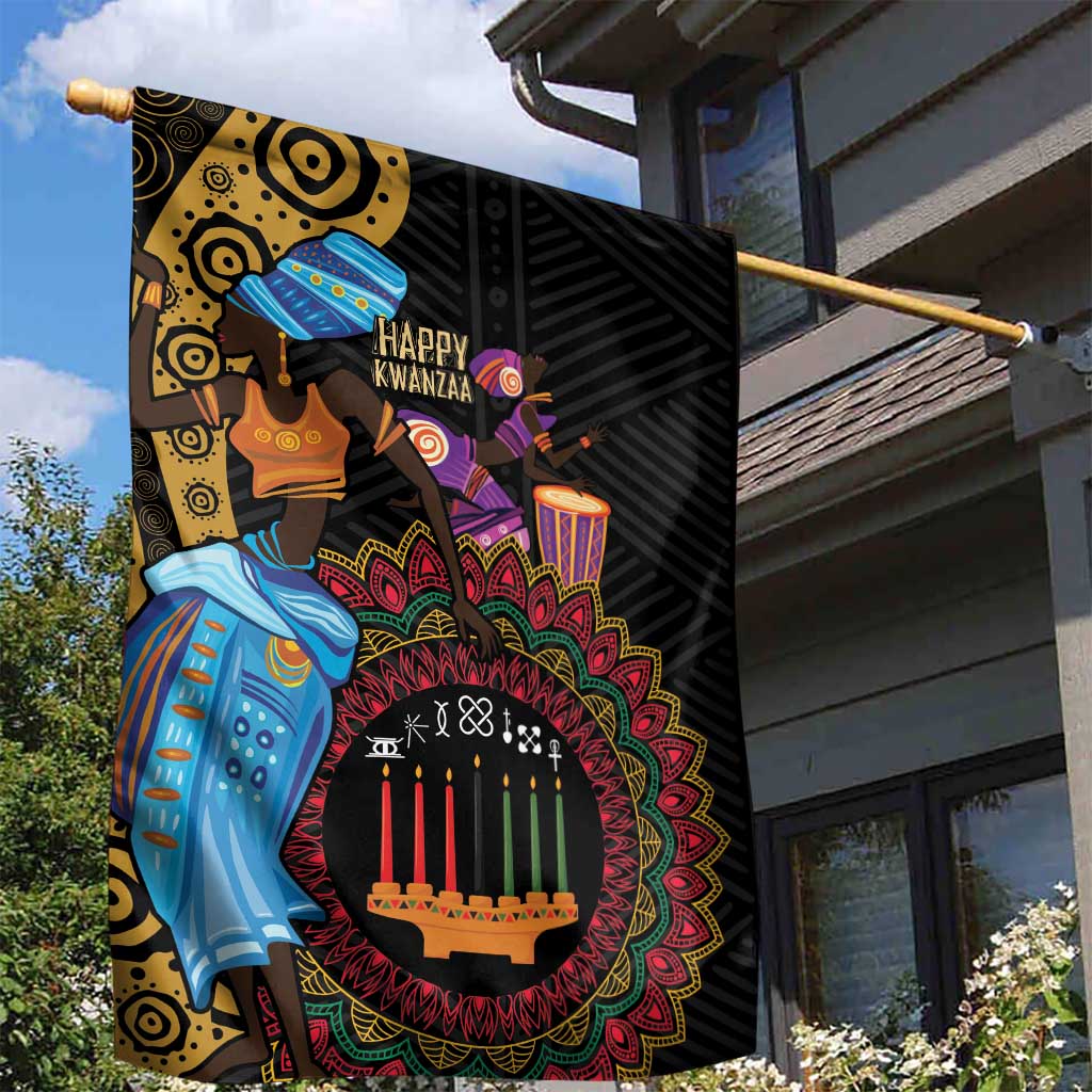 Africa Happy Kwanzaa Garden Flag Tribal Dance LT7
