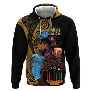 Happy Kwanzaa African Hoodie Tribal Dance LT7