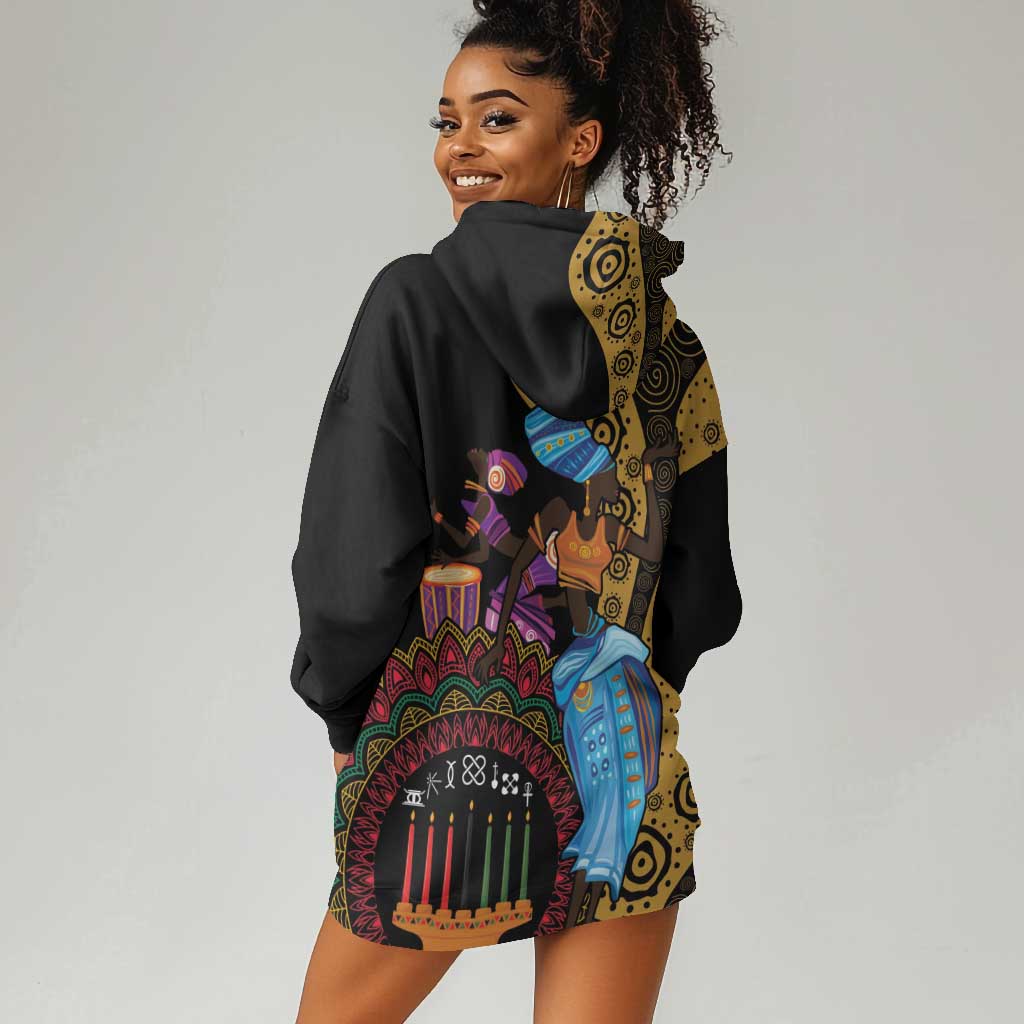 Africa Happy Kwanzaa Hoodie Dress Tribal Dance LT7