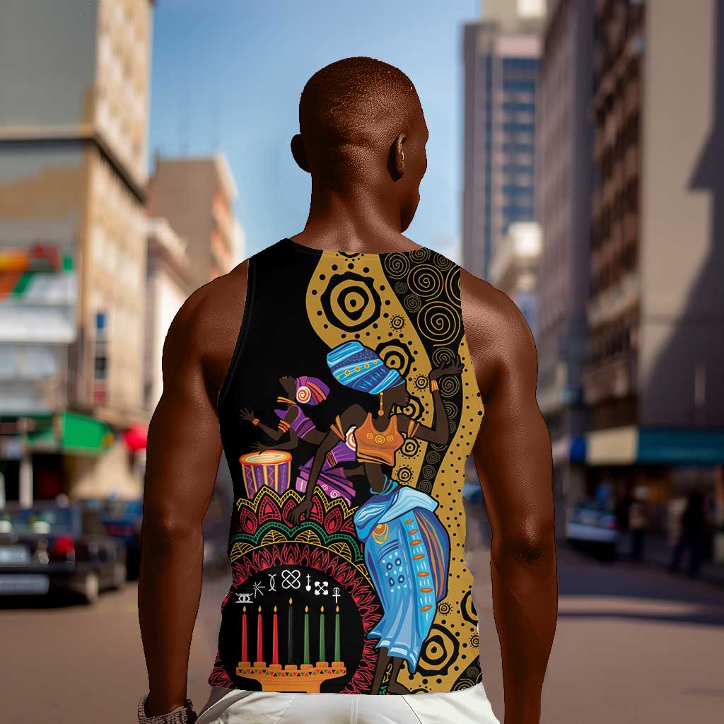 Africa Happy Kwanzaa Men Tank Top Tribal Dance LT7