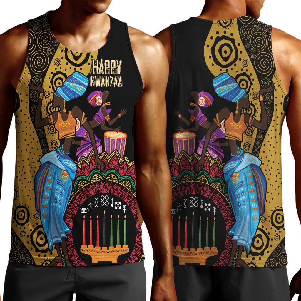 Africa Happy Kwanzaa Men Tank Top Tribal Dance LT7