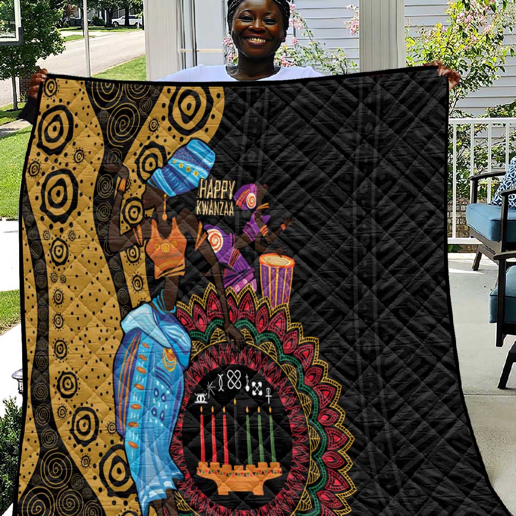 Africa Happy Kwanzaa Quilt Tribal Dance LT7