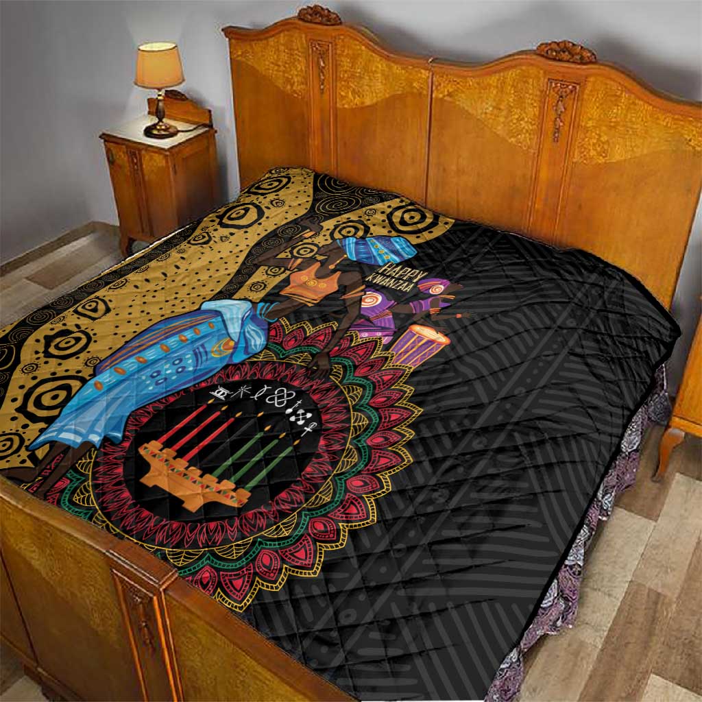 Africa Happy Kwanzaa Quilt Tribal Dance LT7