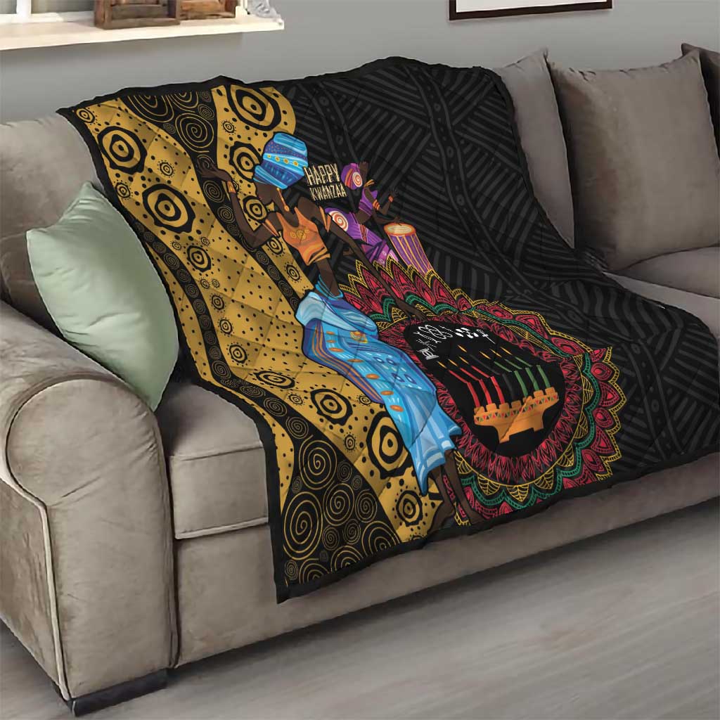 Africa Happy Kwanzaa Quilt Tribal Dance LT7