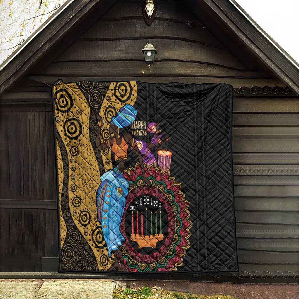 Africa Happy Kwanzaa Quilt Tribal Dance LT7