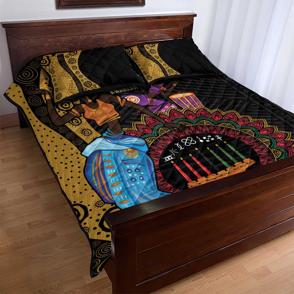 Africa Happy Kwanzaa Quilt Bed Set Tribal Dance LT7
