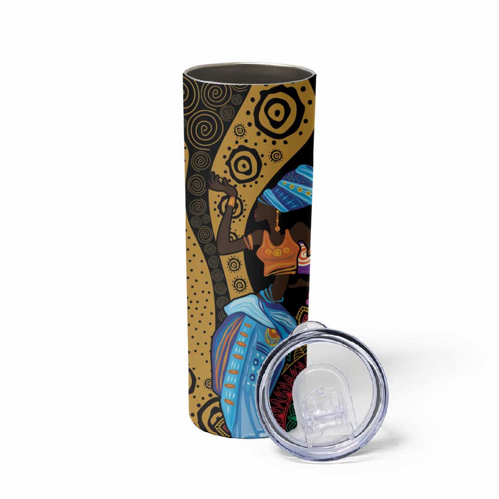 Africa Happy Kwanzaa Skinny Tumbler Tribal Dance LT7