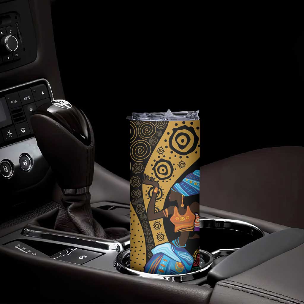 Africa Happy Kwanzaa Skinny Tumbler Tribal Dance LT7