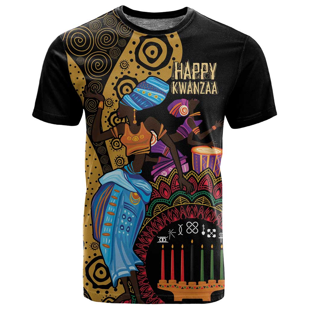 Africa Happy Kwanzaa T shirt Tribal Dance LT7