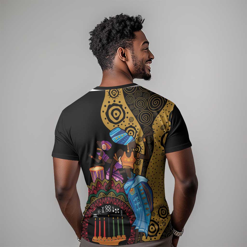 Africa Happy Kwanzaa T shirt Tribal Dance LT7