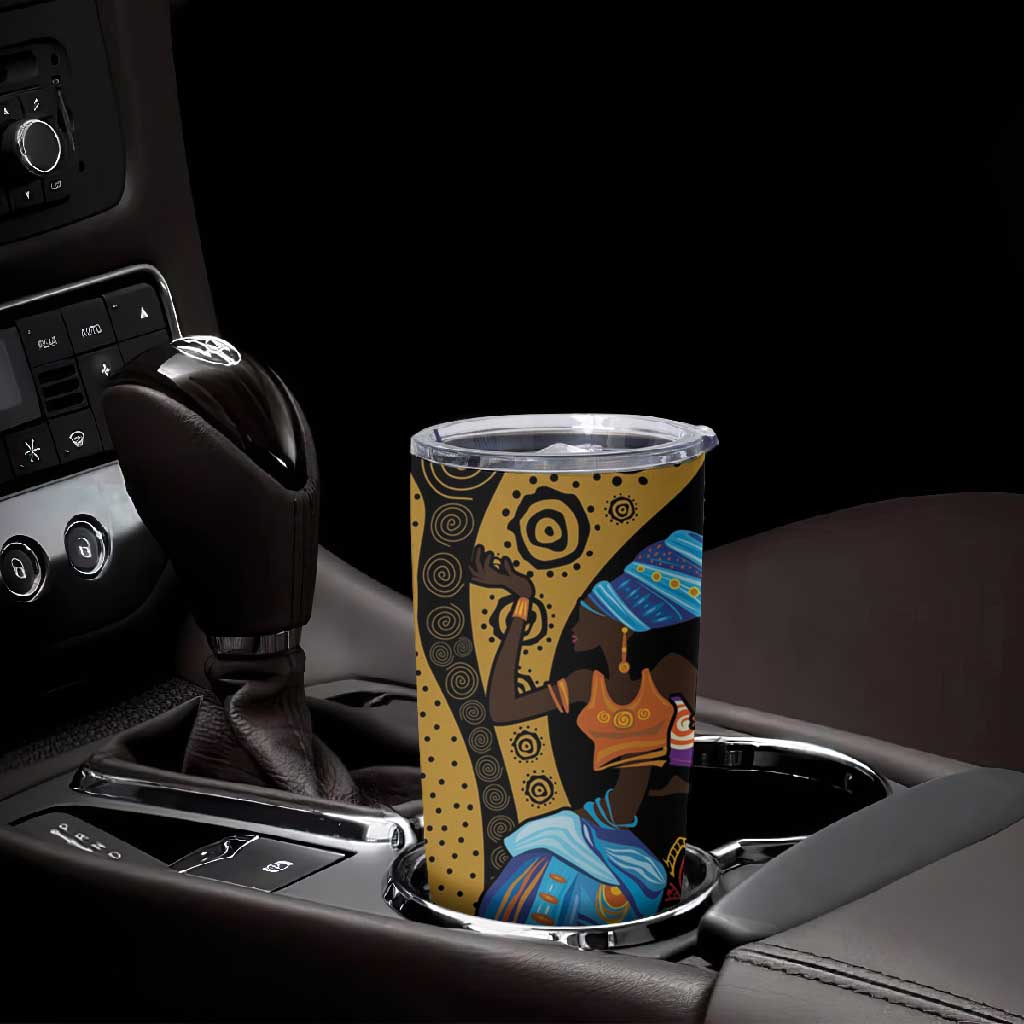 Africa Happy Kwanzaa Tumbler Cup Tribal Dance LT7