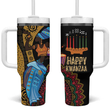Africa Happy Kwanzaa Tumbler With Handle Tribal Dance LT7