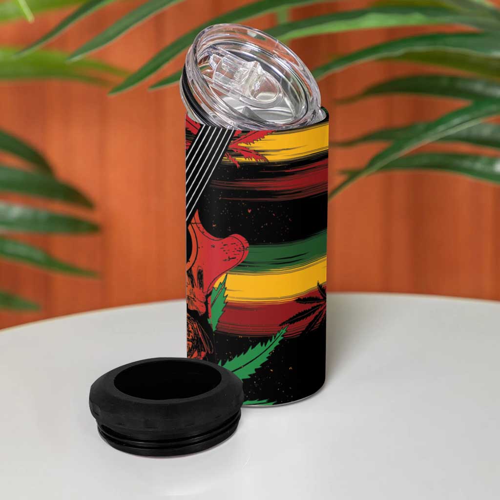 Personalised Afro Reggae 4 in 1 Can Cooler Tumbler Soul of Music Sketch Style LT7
