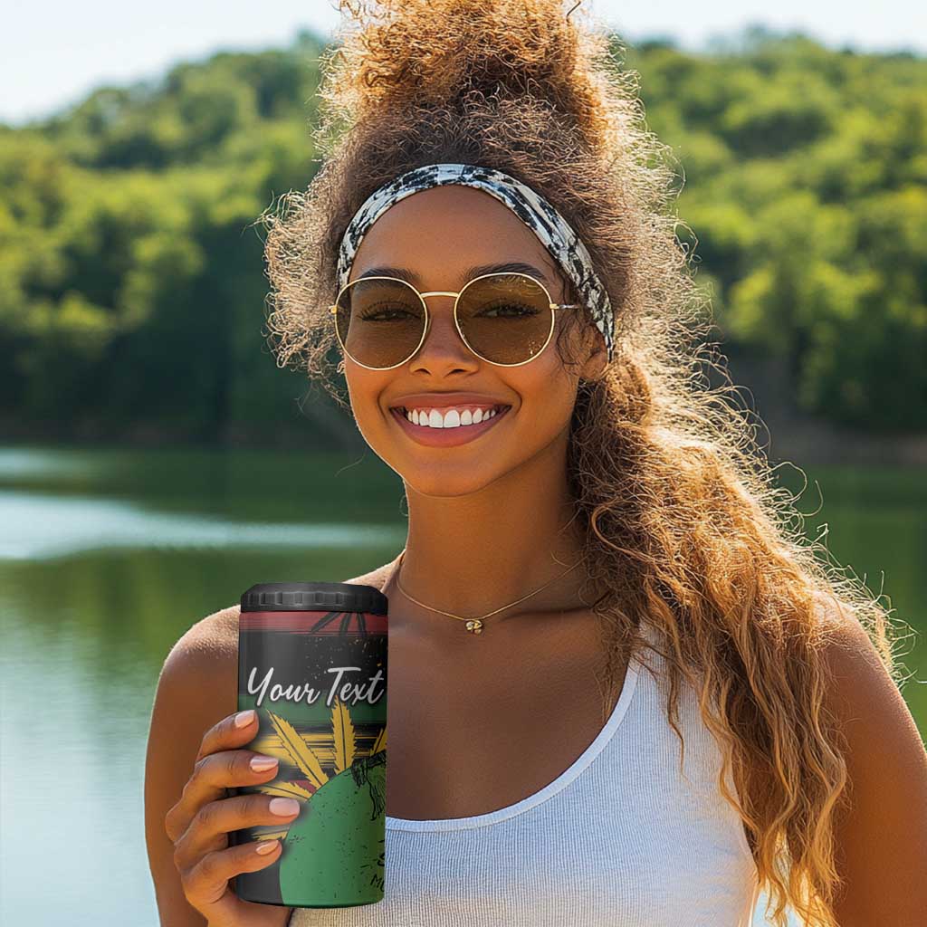 Personalised Afro Reggae 4 in 1 Can Cooler Tumbler Soul of Music Sketch Style LT7
