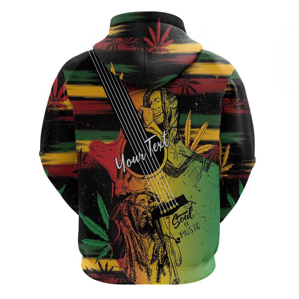 Personalised Reggae Soul Hoodie Sketch Style LT7