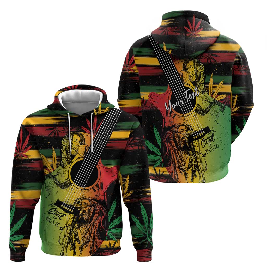 Personalised Reggae Soul Hoodie Sketch Style LT7