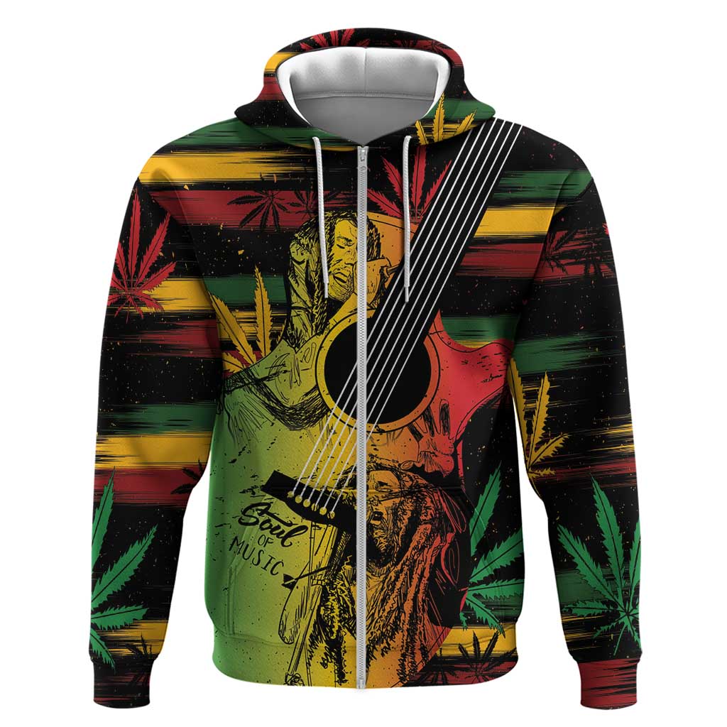 Personalised Reggae Soul Hoodie Sketch Style LT7