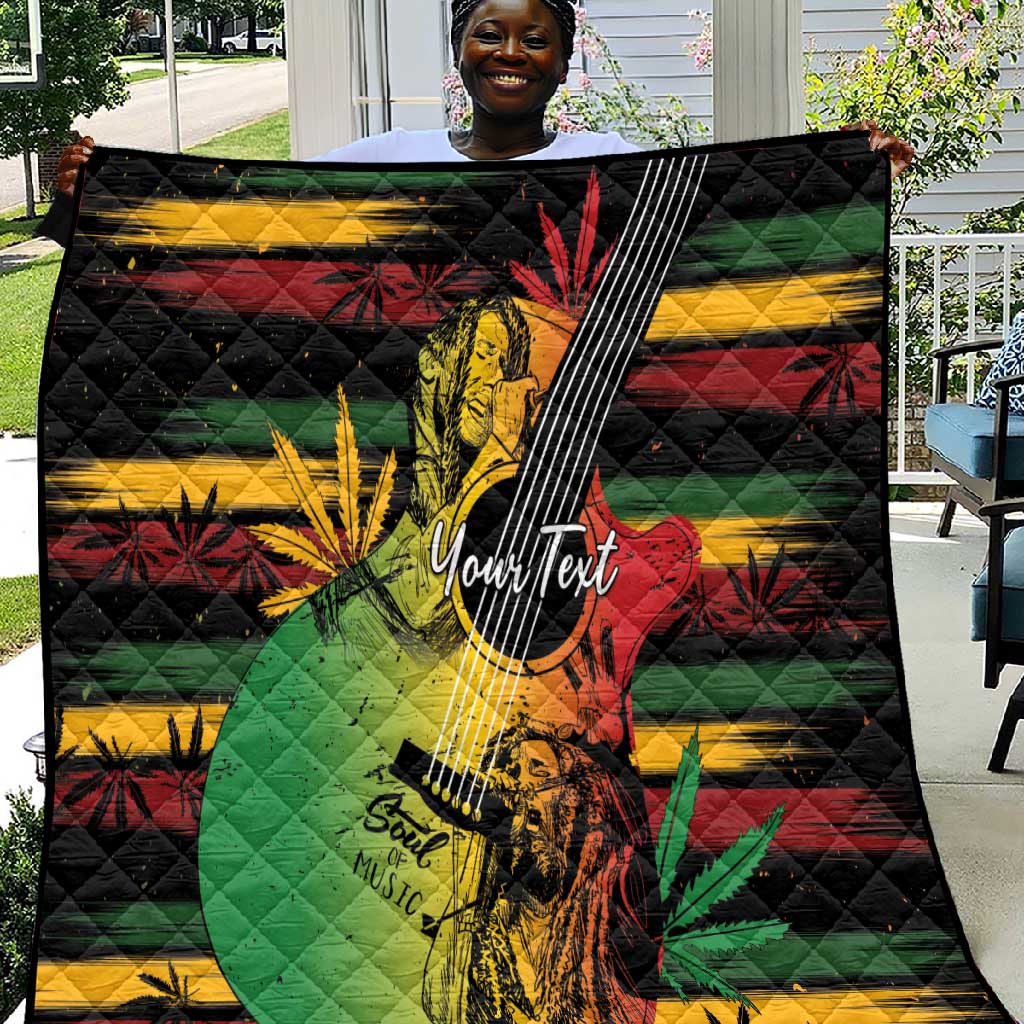 Personalised Afro Reggae Quilt Soul of Music Sketch Style LT7