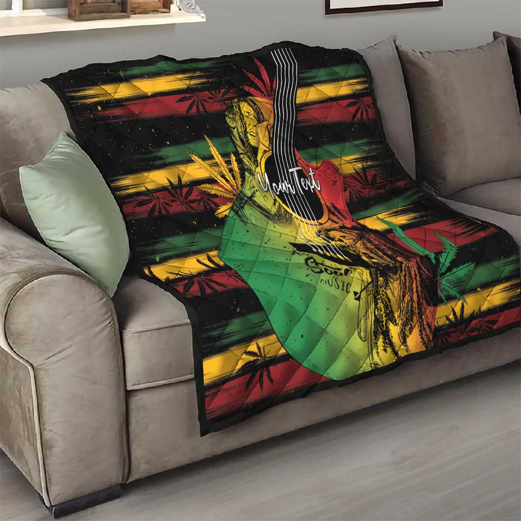 Personalised Afro Reggae Quilt Soul of Music Sketch Style LT7