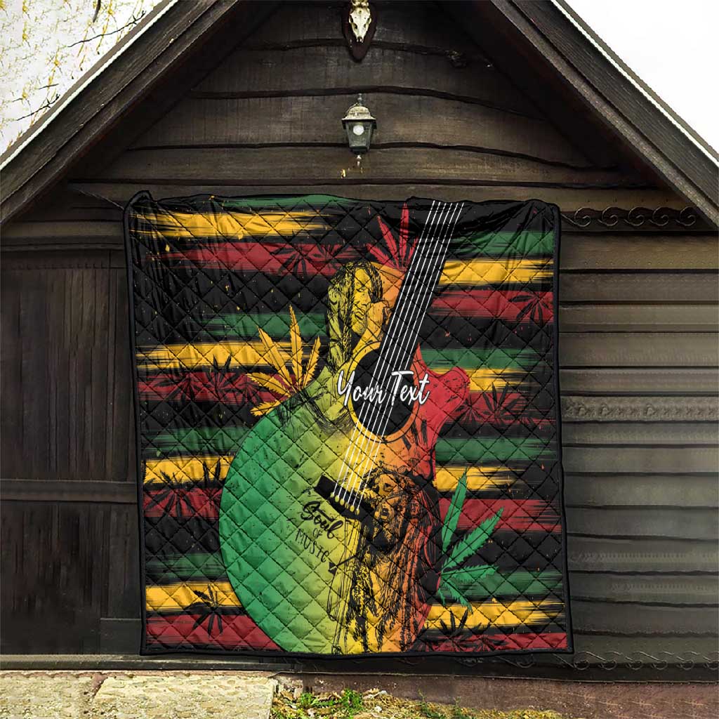 Personalised Afro Reggae Quilt Soul of Music Sketch Style LT7