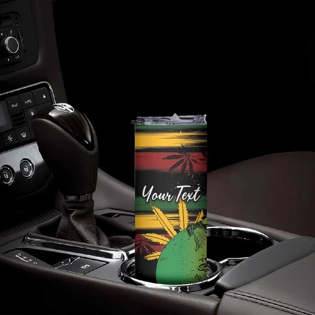 Personalised Afro Reggae Skinny Tumbler Soul of Music Sketch Style LT7