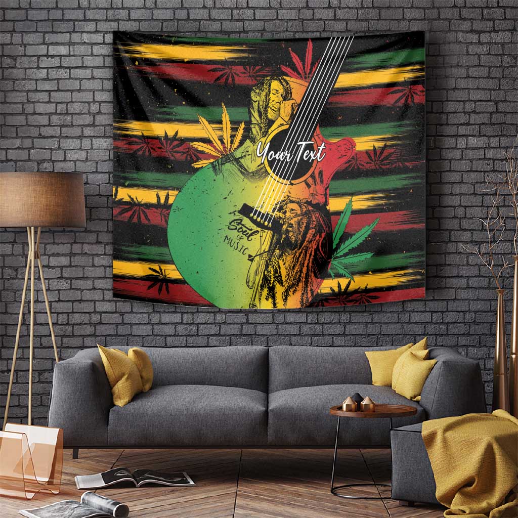 Personalised Afro Reggae Tapestry Soul of Music Sketch Style LT7