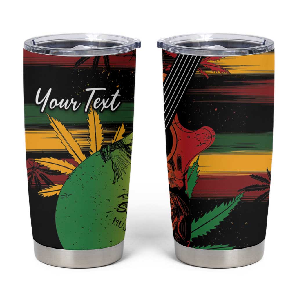Personalised Afro Reggae Tumbler Cup Soul of Music Sketch Style LT7