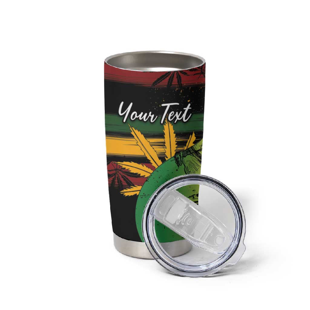 Personalised Afro Reggae Tumbler Cup Soul of Music Sketch Style LT7