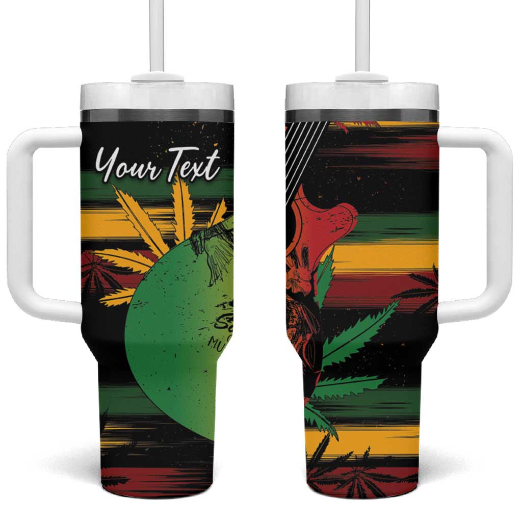 Personalised Afro Reggae Tumbler With Handle Soul of Music Sketch Style LT7
