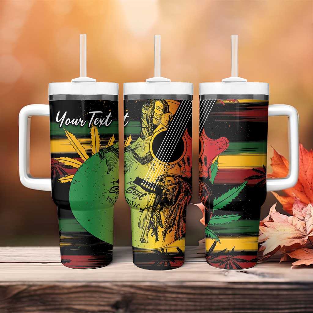 Personalised Afro Reggae Tumbler With Handle Soul of Music Sketch Style LT7