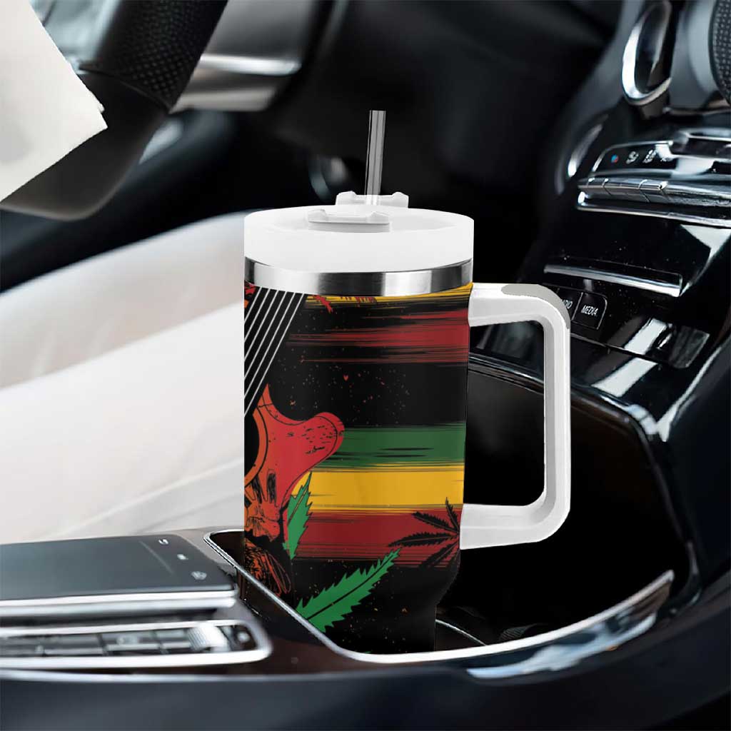 Personalised Afro Reggae Tumbler With Handle Soul of Music Sketch Style LT7