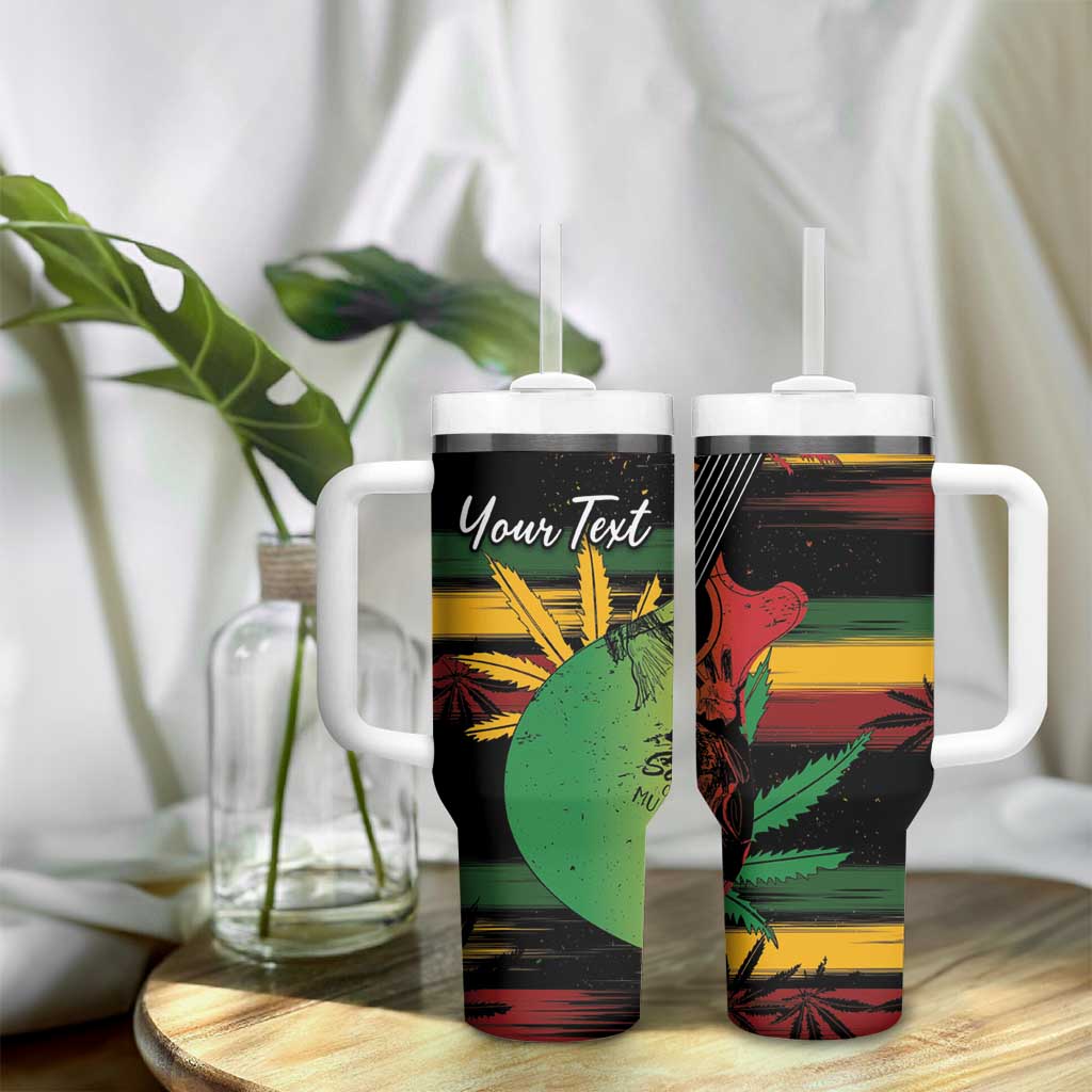 Personalised Afro Reggae Tumbler With Handle Soul of Music Sketch Style LT7