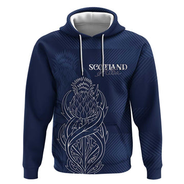 Scotland Rugby Personalized Hoodie Thistle Royal Style LT7