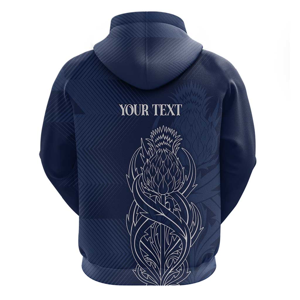 Scotland Rugby Personalized Hoodie Thistle Royal Style LT7