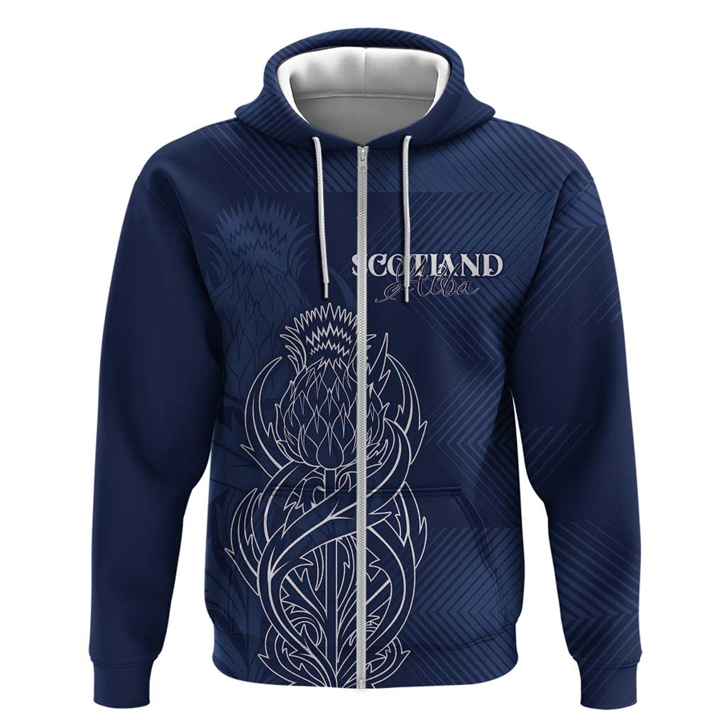 Scotland Rugby Personalized Hoodie Thistle Royal Style LT7