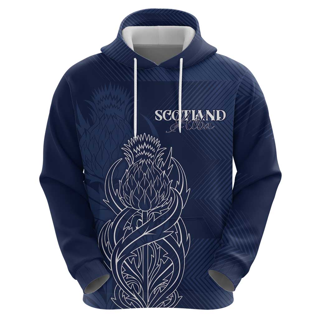 Scotland Rugby Personalized Hoodie Thistle Royal Style LT7