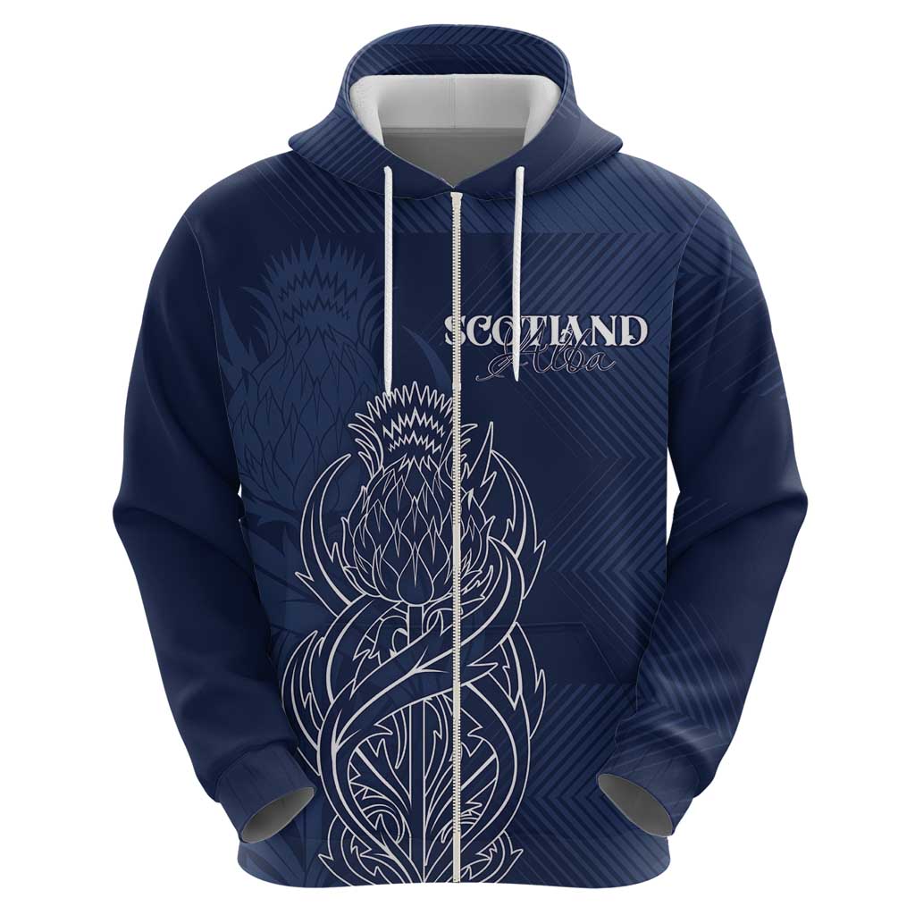 Scotland Rugby Personalized Hoodie Thistle Royal Style LT7