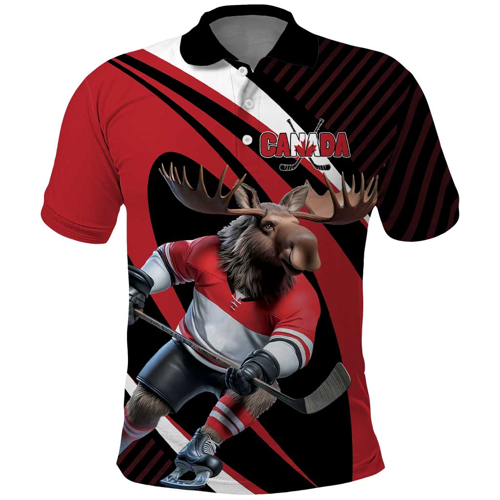 Canada Hockey Personalized Polo Shirt Go Canada Go LT7