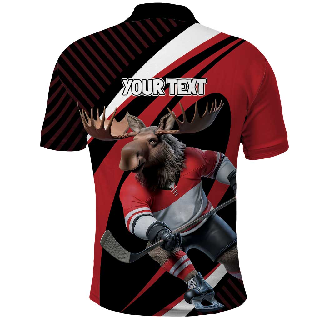 Canada Hockey Personalized Polo Shirt Go Canada Go LT7