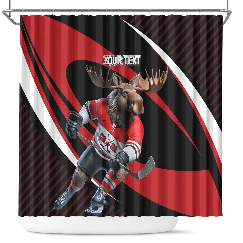 Canada Hockey Personalized Shower Curtain Go Canada Go LT7