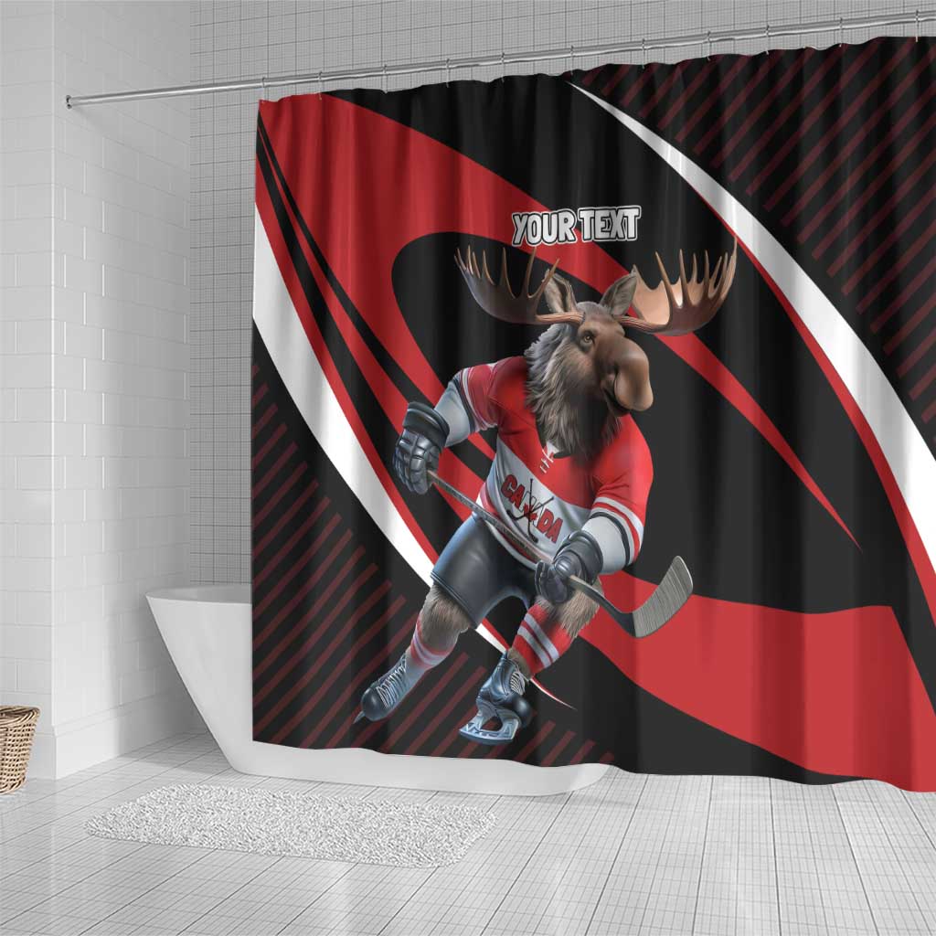 Canada Hockey Personalized Shower Curtain Go Canada Go LT7